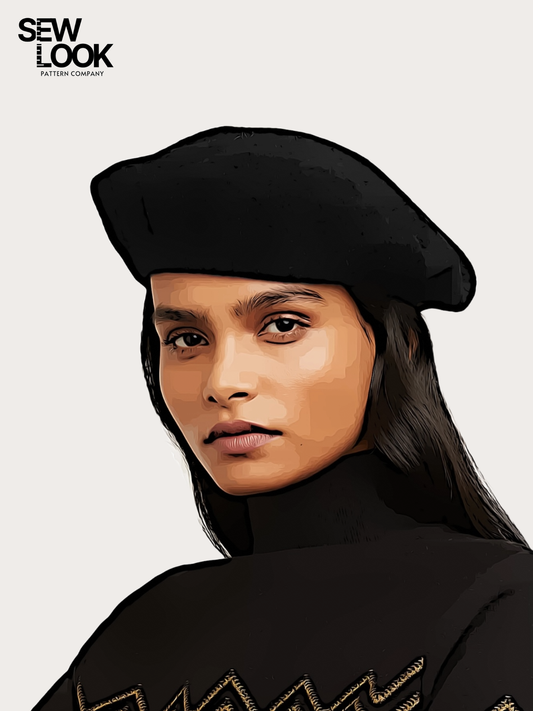 Beatrice Beret Hat Misses' PDF Pattern