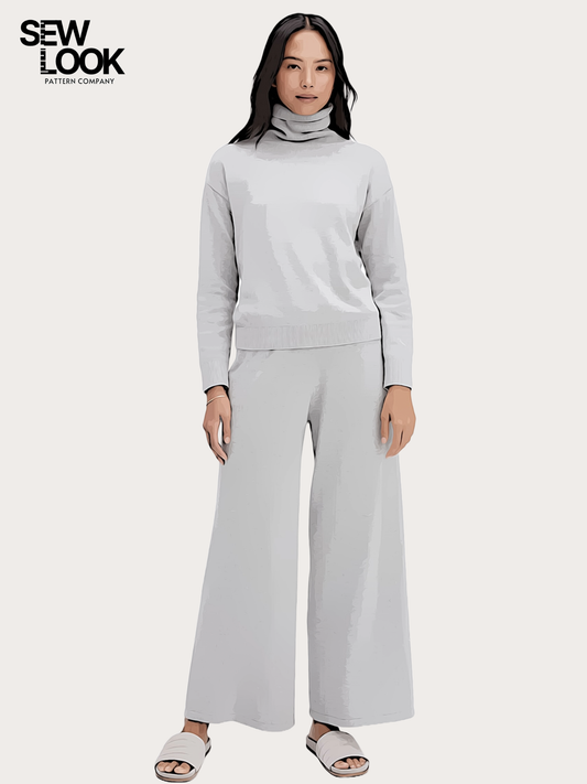 Emma Turtleneck Sweater Misses' PDF Pattern