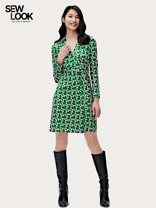 Diane Wrap Dress Misses' PDF Pattern