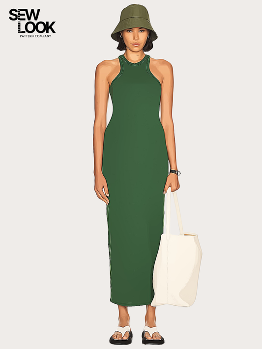 Naomi Racer Back Dress Misses' PDF Pattern