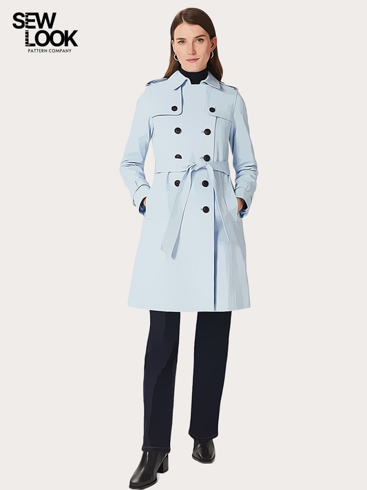 Chelsea Trench Coat Misses' PDF Pattern