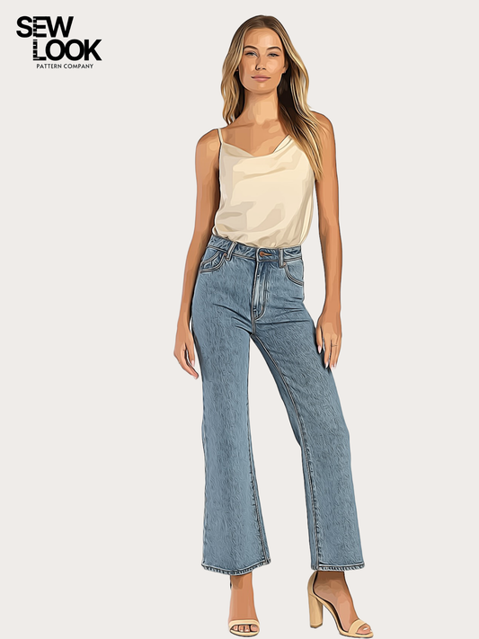 Chloe Cowl Camisole Top Misses' PDF Pattern