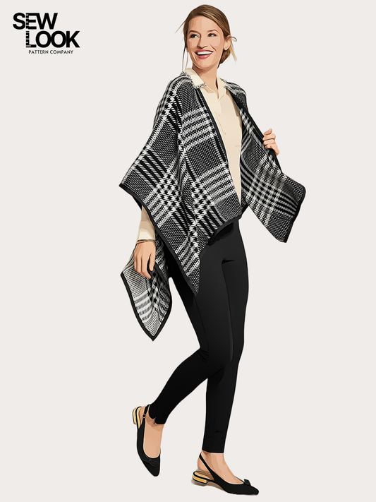Easy Poncho Guide Misses' PDF Pattern