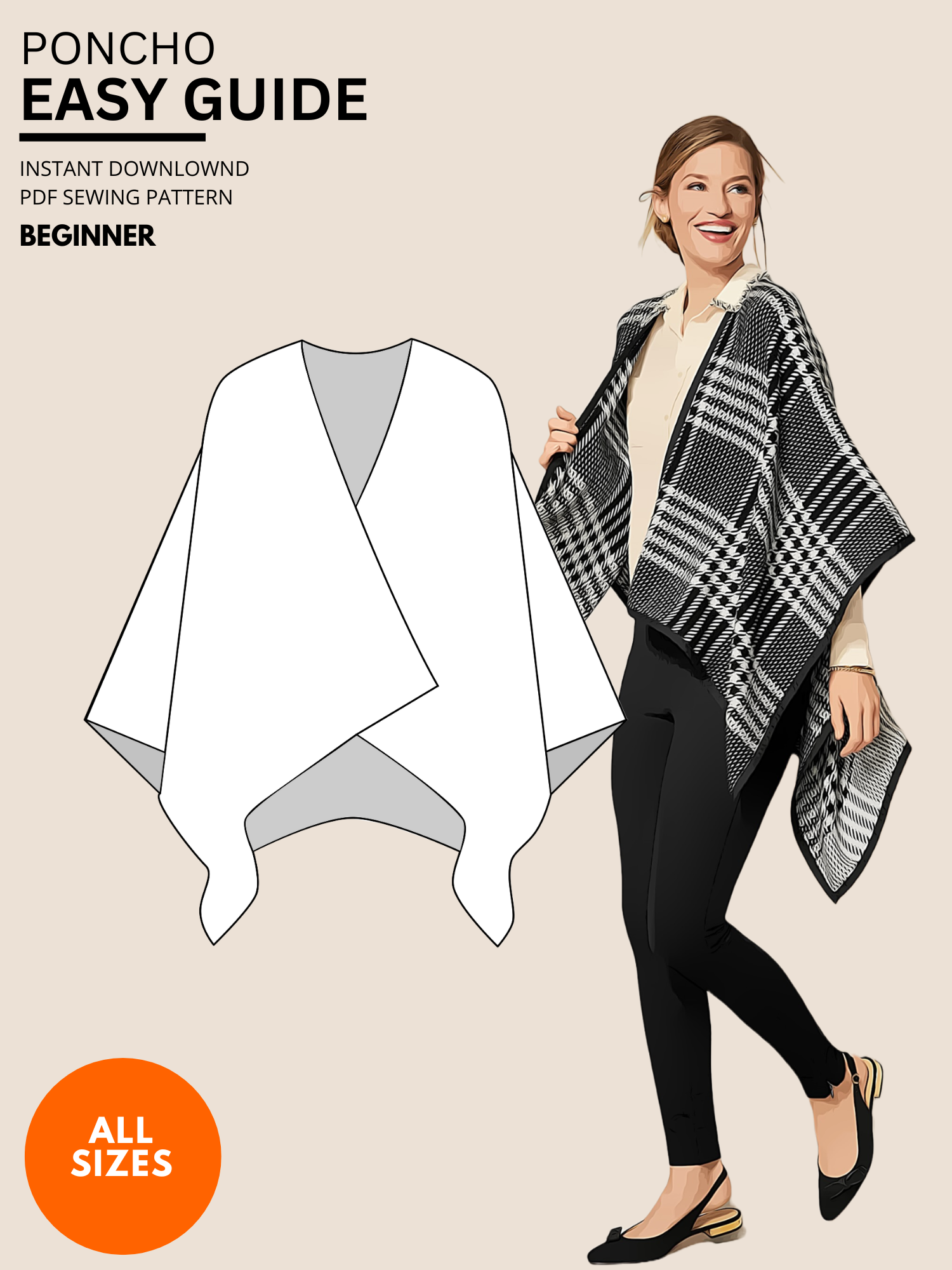 Easy Poncho Guide PDF Pattern – Sew Look easy-poncho-guide-pdf-pattern-sew-look