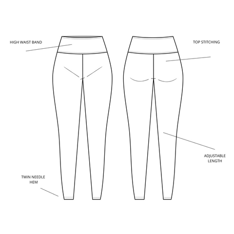 Janelle High Rise Leggings PDF Pattern