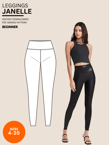 Janelle High Rise Leggings PDF Pattern